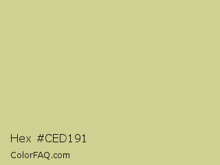 Hex #ced191 Color Image