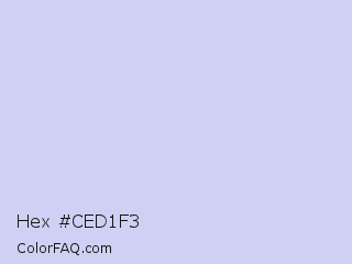 Hex #ced1f3 Color Image
