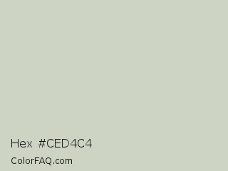 Hex #ced4c4 Color Image