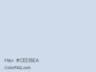 Hex #cedbea Color Image
