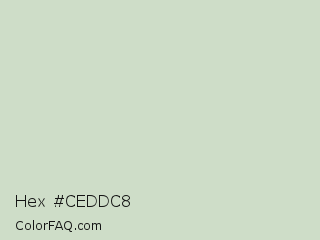 Hex #ceddc8 Color Image