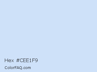 Hex #cee1f9 Color Image