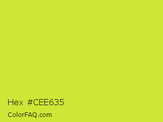 Hex #cee635 Color Image