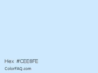 Hex #cee8fe Color Image