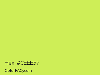 Hex #ceee57 Color Image