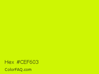 Hex #cef603 Color Image