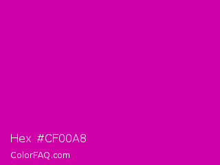 Hex #cf00a8 Color Image