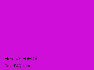 Hex #cf0eda Color Image
