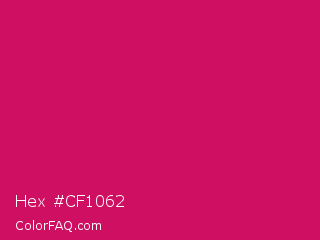 Hex #cf1062 Color Image