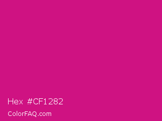 Hex #cf1282 Color Image