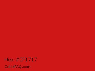 Hex #cf1717 Color Image