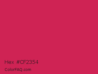 Hex #cf2354 Color Image