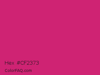 Hex #cf2373 Color Image