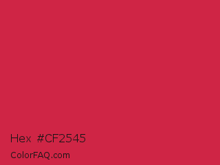 Hex #cf2545 Color Image