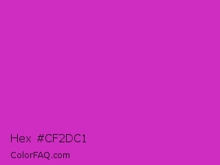 Hex #cf2dc1 Color Image