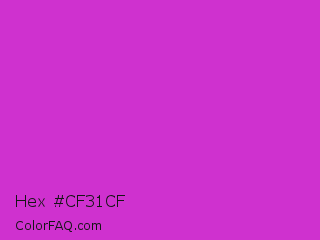 Hex #cf31cf Color Image
