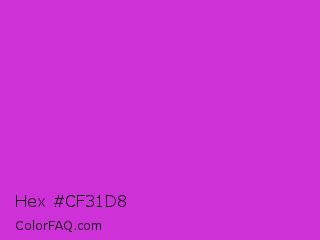 Hex #cf31d8 Color Image