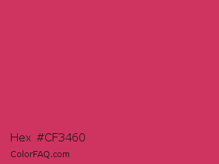 Hex #cf3460 Color Image