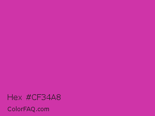 Hex #cf34a8 Color Image
