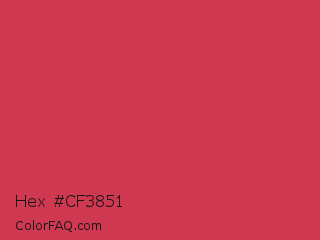 Hex #cf3851 Color Image