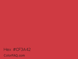 Hex #cf3a42 Color Image