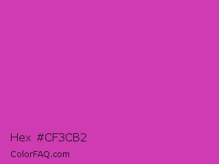 Hex #cf3cb2 Color Image