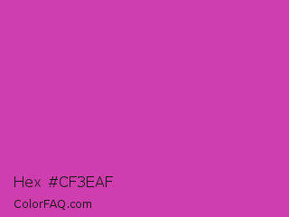 Hex #cf3eaf Color Image