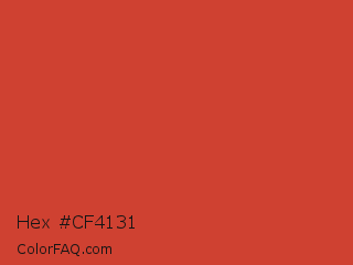 Hex #cf4131 Color Image