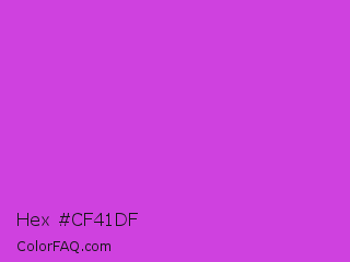 Hex #cf41df Color Image