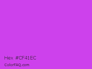 Hex #cf41ec Color Image