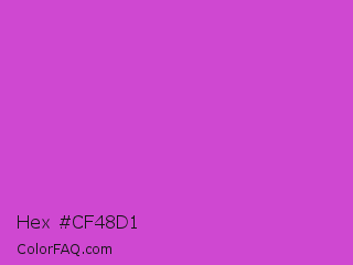 Hex #cf48d1 Color Image