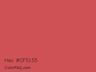 Hex #cf5155 Color Image