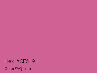 Hex #cf6194 Color Image