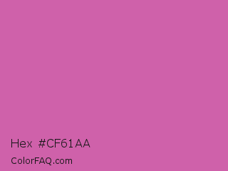 Hex #cf61aa Color Image