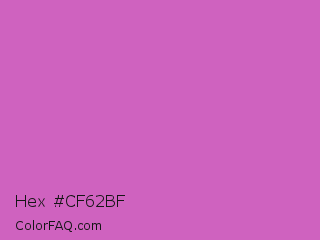 Hex #cf62bf Color Image