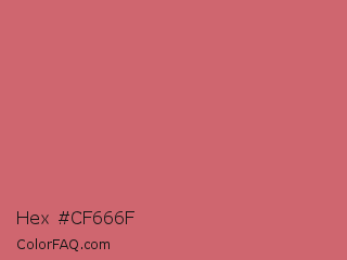 Hex #cf666f Color Image