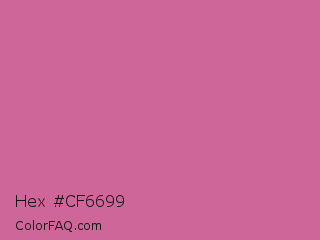 Hex #cf6699 Color Image