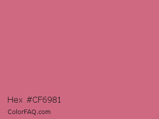 Hex #cf6981 Color Image