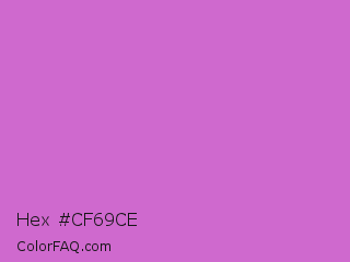 Hex #cf69ce Color Image