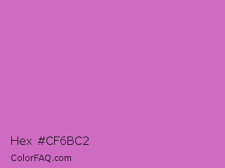Hex #cf6bc2 Color Image