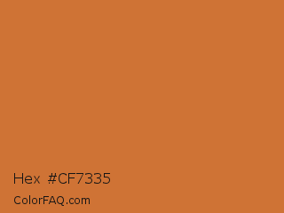 Hex #cf7335 Color Image