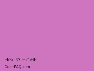 Hex #cf75bf Color Image