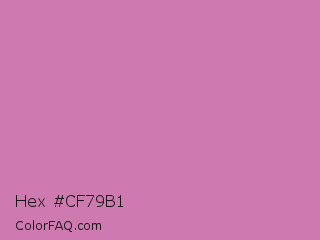 Hex #cf79b1 Color Image