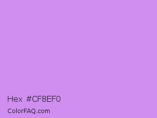 Hex #cf8ef0 Color Image