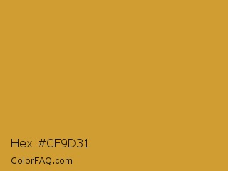 Hex #cf9d31 Color Image