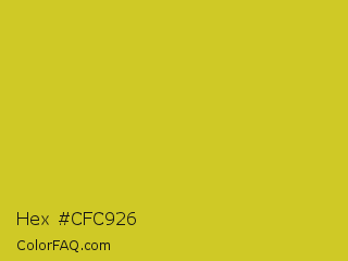 Hex #cfc926 Color Image