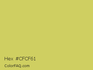 Hex #cfcf61 Color Image