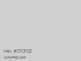 Hex #cfcfce Color Image