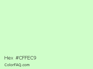 Hex #cffec9 Color Image
