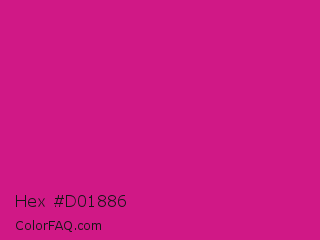 Hex #d01886 Color Image